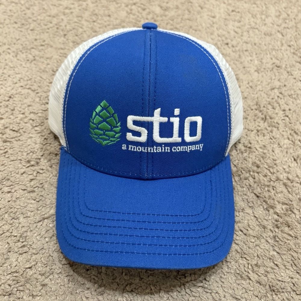 Stio Hat Mesh Trucker Snapback Cap Mens Outdoor Company Blue White Climbing Hike